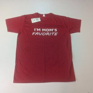 NWT Decrum Size Medium Red "I'm Mom's Favorite" Tee